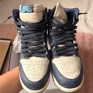 Nike Air Navy and Cream High-Tops